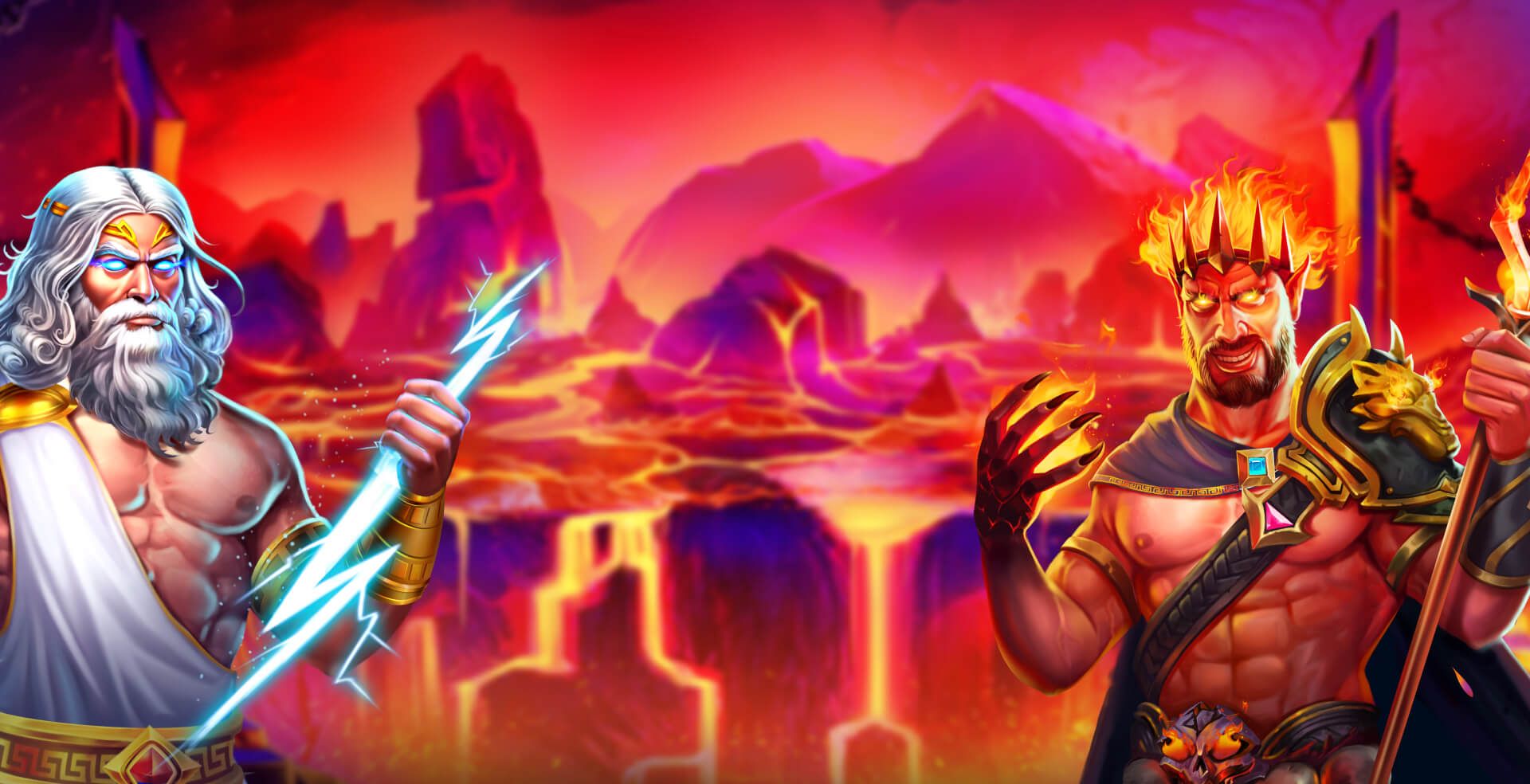 Zeus vs Hades — Hero-Banner auf Slotuna Casino